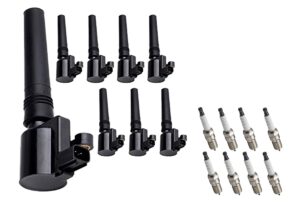 ena set of 8 ignition coil pack compatible with ford jaguar lincoln thunderbird 2002-2005, s-type 1999-2003, ls 2000-2006 3.0 3.9 4.0 4.2 replacement for fd506 dg515 dg529 4503