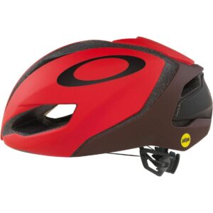 oakley aro5 men's mtb cycling helmet - red/grenache/x-large