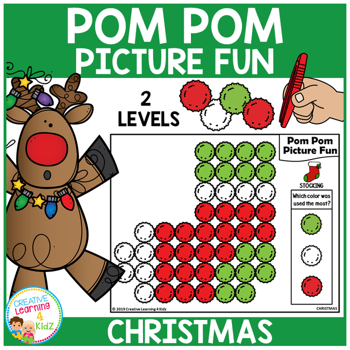 Pom Pom Picture Fun - Christmas