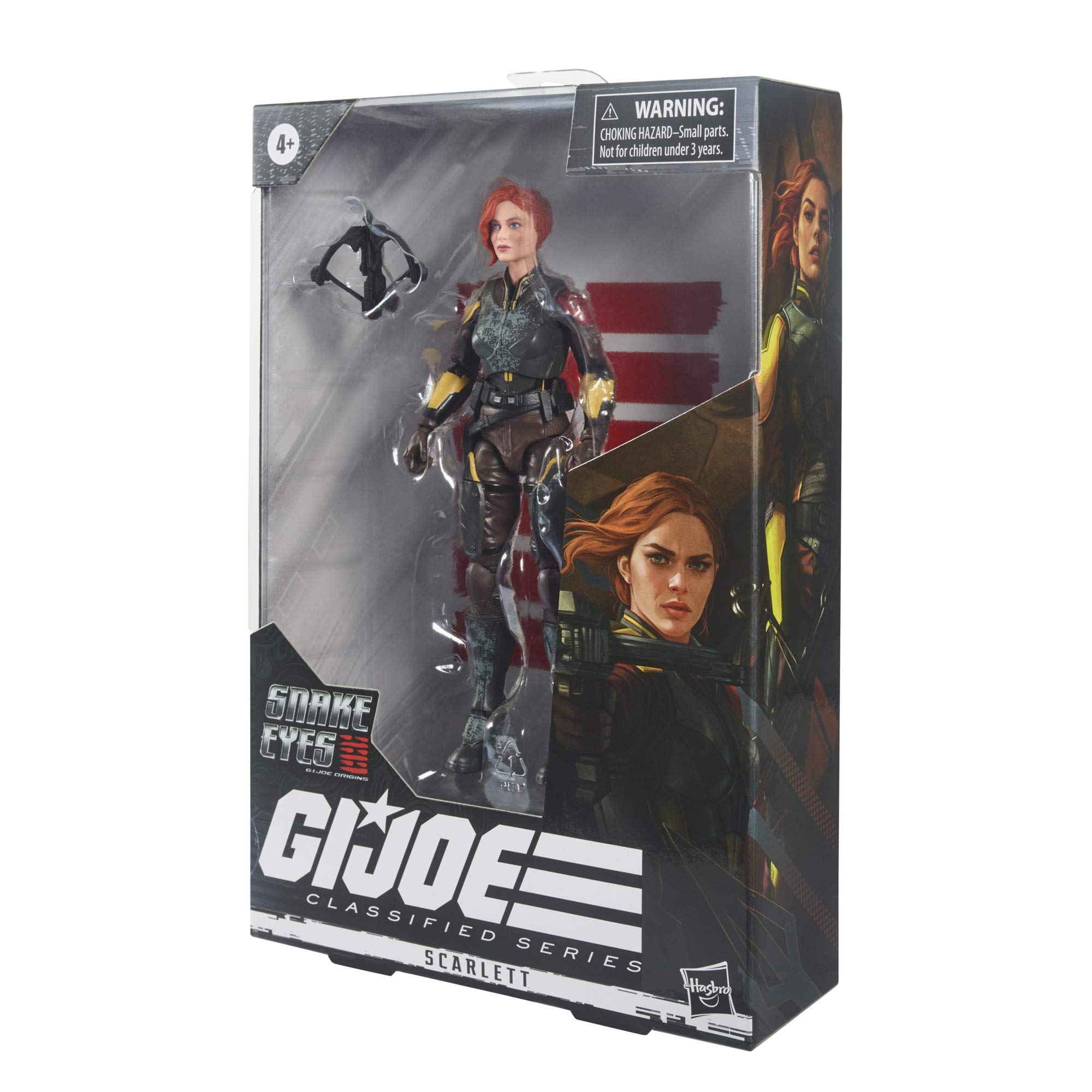 G.I. Joe Classified Series Snake Eyes: G.I. Joe Origins Scarlett Action Figure Collectible 20 Premium Toy, 6-Inch Scale, Custom Package Art