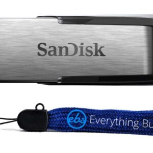 SanDisk 32GB Ultra Flair USB 3.0 Flash Drive 32 Gig High Speed Memory Pen Drive (SDCZ73-032G-G46) Bundle with (1) Everything But Stromboli Lanyard