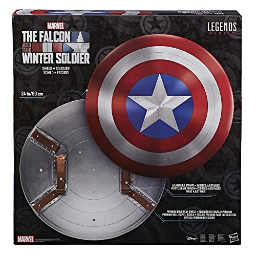 Marvel Legends Series Avengers Falcon And Winter Soldier Captain America Premium Role Play Shield -Adult Fan -Costume/Collectible