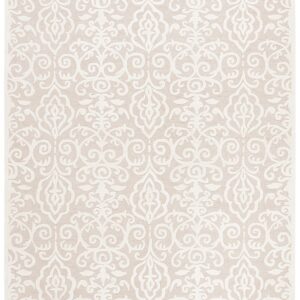 MARTHA STEWART x SAFAVIEH 10' x 14' Whetstone Grey MSR4324A Handmade Marais Scroll Wool Living Room Dining Bedroom Area Rug