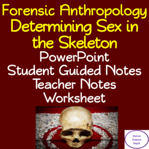forensics anthropology: determining sex in the skeleton no prep lesson