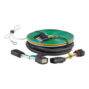 curt 58975 custom towed-vehicle rv wiring harness for dinghy towing, fits select ram 1500