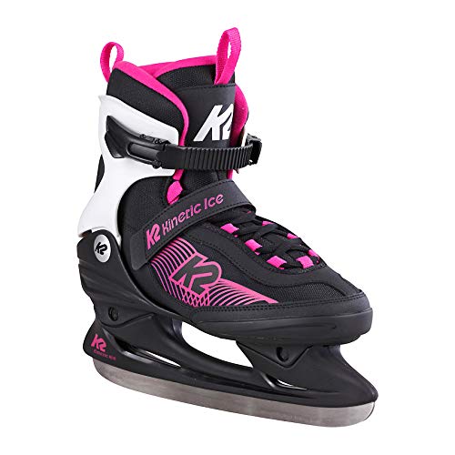 K2 Women's Kinetic Ice W Ice Skates, Womens, Ice Skates., 25E0240, Black - Blue, EU: 38 (UK: 5 / US: 7.5)