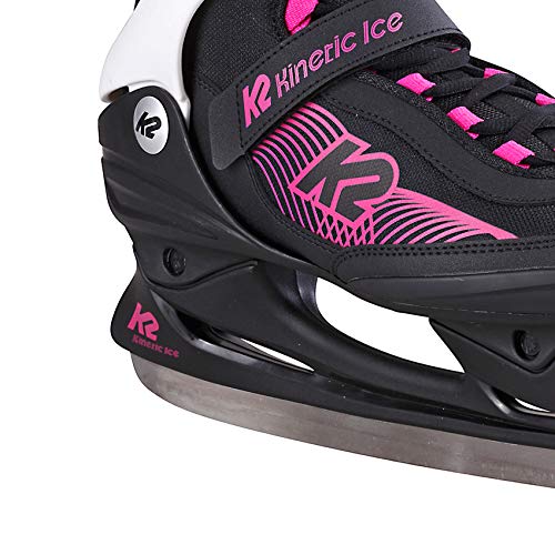 K2 Women's Kinetic Ice W Ice Skates, Womens, Ice Skates., 25E0240, Black - Blue, EU: 38 (UK: 5 / US: 7.5)