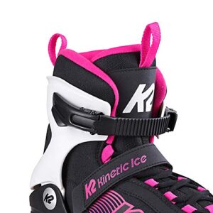 K2 Women's Kinetic Ice W Ice Skates, Womens, Ice Skates., 25E0240, Black - Blue, EU: 38 (UK: 5 / US: 7.5)