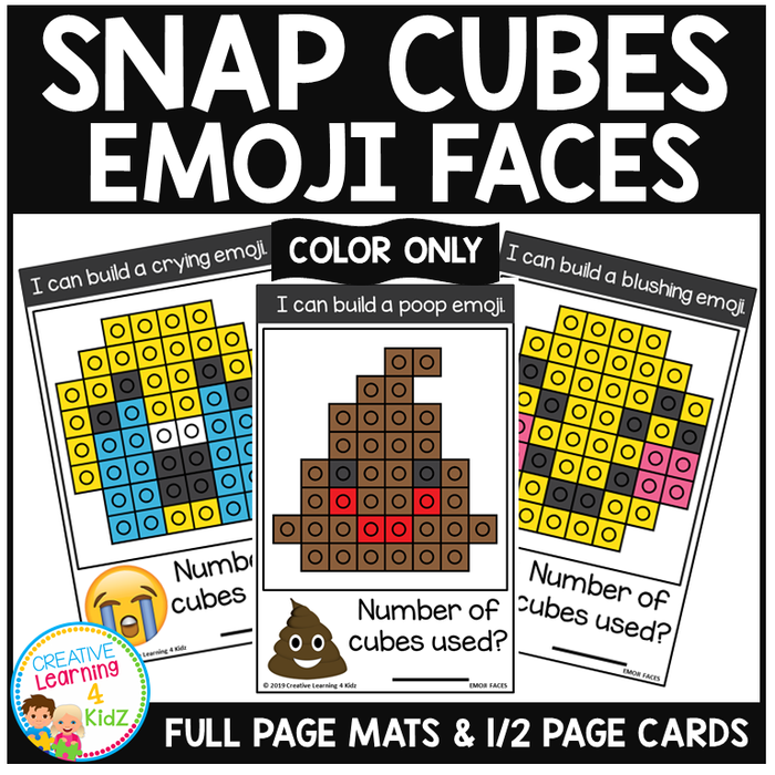 Snap Cubes Activity - Emoji Faces