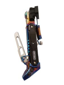 spedwhel modified accessory foot support kickstand for dualtron 3, thunder electric scooter (carbon blue)
