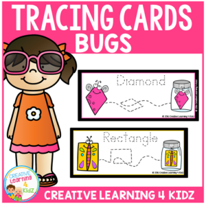 tracing cards bug set fine motor skills