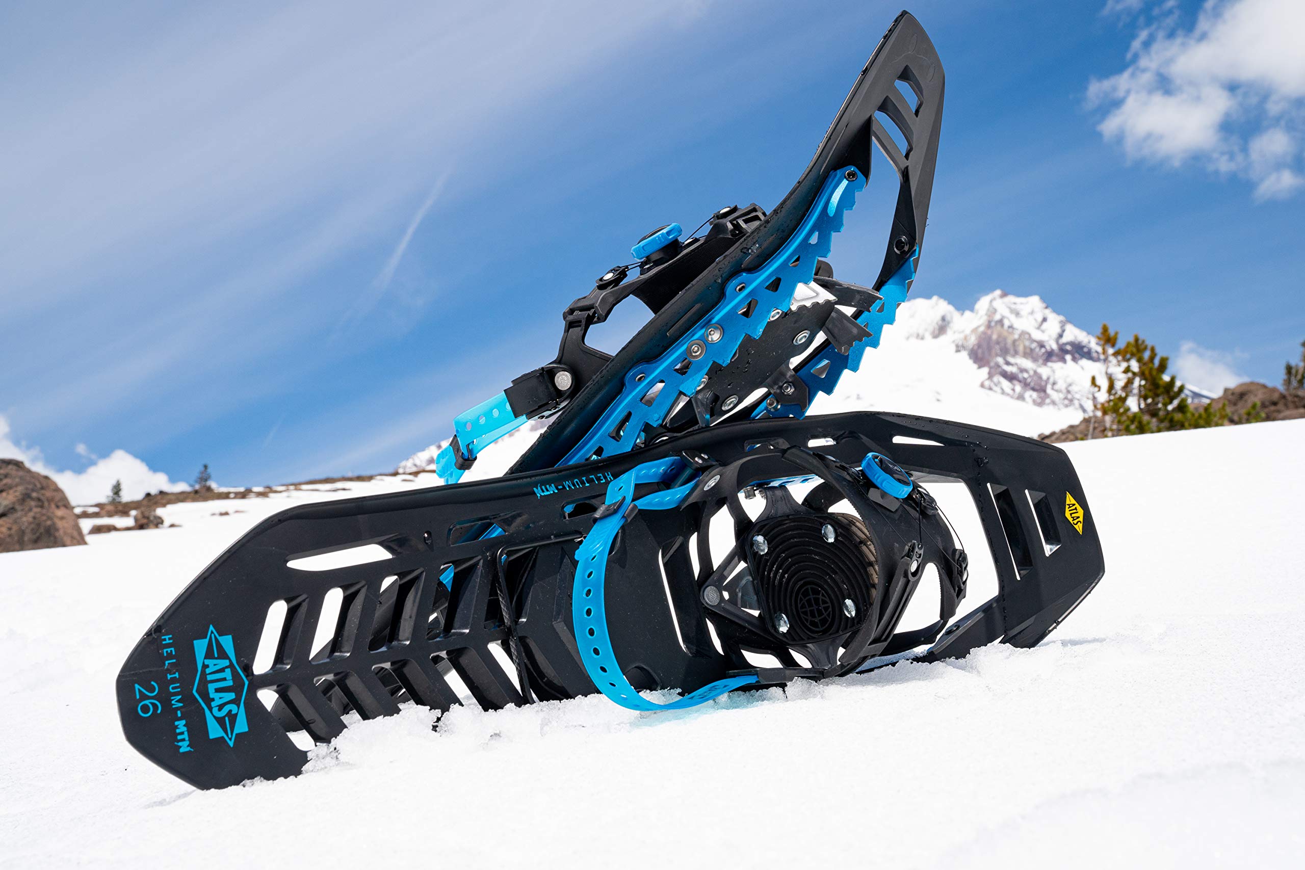 Atlas Snowshoes Helium MTN, Black/Blue, 23