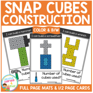 snap cubes activity - construction