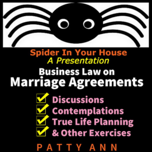 ethics & civics in business law on marriage & contracts > spider in your house series presentation with discussions & activities!