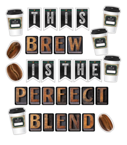 schoolgirl style | industrial café this brew is the perfect blend bulletin board set | printable