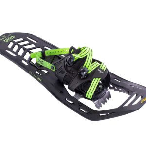 Atlas Snowshoes Helium-Trail Kit, Black/Bright Green, 23