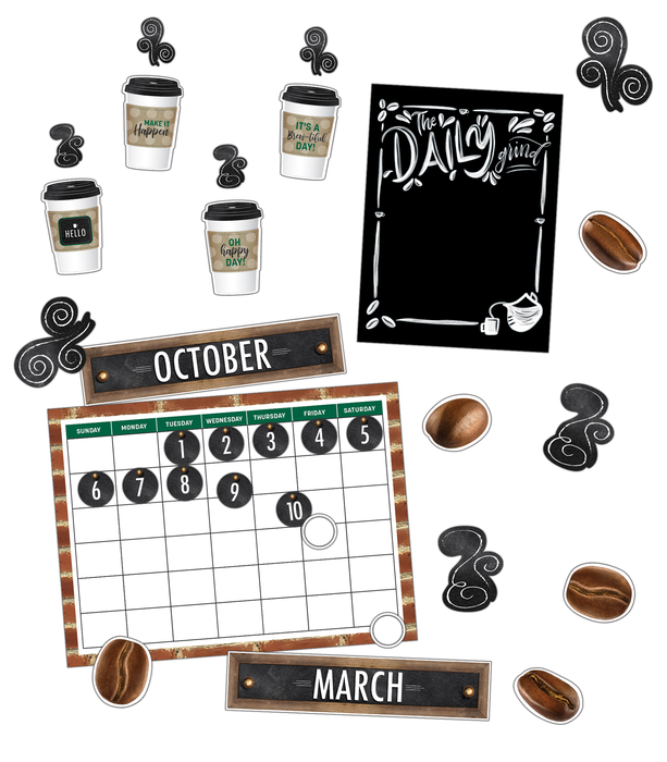 Schoolgirl Style | Industrial Café Calendar Bulletin Board Set | Printable