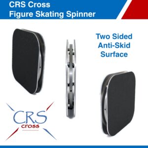 CRS Cross Figure Skating Spinner - Training Aid for Ice Skaters, Gymnastics, Dance and Ballet Pirouette. Metal Eight (8) Inch Spin Trainer. (Spinner)