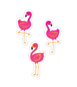 schoolgirl style | simply stylish tropical flamingos cut-outs | printable