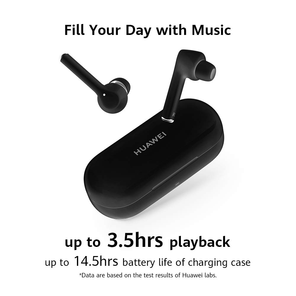 HUAWEI FreeBuds 3i - Wireless Earbuds with Ultimate Active Noise Cancellation (3-mic System Earphones, Fast Bluetooth Connection, 10mm Speaker, Pop to Pair), Carbon Black