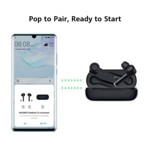 HUAWEI FreeBuds 3i - Wireless Earbuds with Ultimate Active Noise Cancellation (3-mic System Earphones, Fast Bluetooth Connection, 10mm Speaker, Pop to Pair), Carbon Black