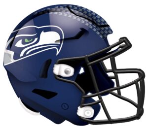 fan creations nfl seattle seahawks unisex seattle seahawks authentic helmet, team color, 12 inch