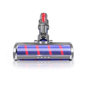 e.luo floor head soft roller brush compatible with dyson v7 v8 v10 v11 v15 vacuum cleaners parts rotatable motorhead