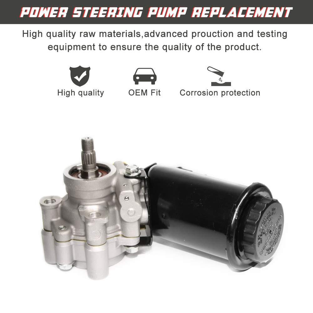 Power Steering Pump Compatible with 1995-2004 Toyota Tacoma V6 3.4L 1995-1998 Toyota T100 V6 3.4L 1996-2002 Toyota 4Runner V6 3.4L with OE Replace # 21-5229