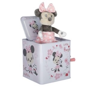 disney baby minnie mouse jack-in-the-box - musical toy for babies- pink