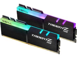 g.skill trident z rgb series (intel xmp) ddr4 ram 64gb (2x32gb) 3200mt/s cl16-18-18-38 1.35v desktop computer memory udimm (f4-3200c16d-64gtzr)