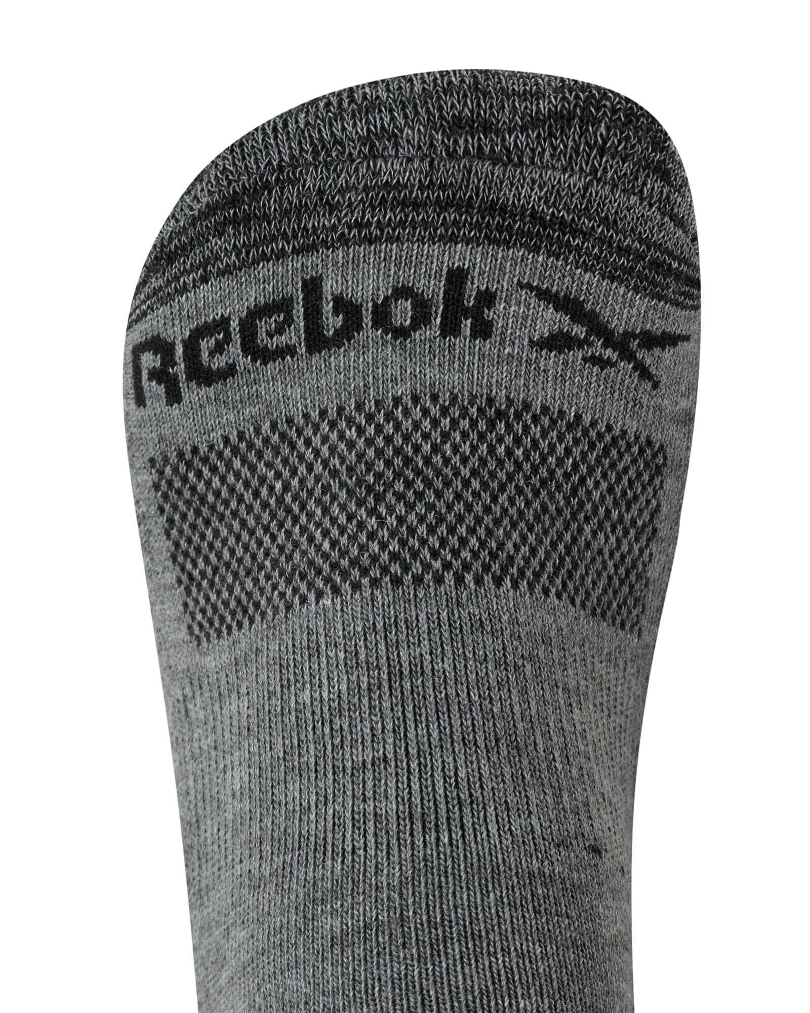 Reebok Women''s No-Show Athletic Performance Low Cut Cushioned Socks (6 Pack), Size 4-10, Black/Heather Grey