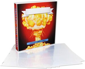 unikeep garbage pail kids gpk themed collectible card storage binder - complete with 20 card pages (adam bomb)
