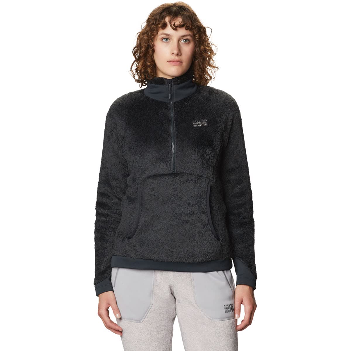 Mountain Hardwear Women's Polartec High Loft Pullover, Dark Storm, Small