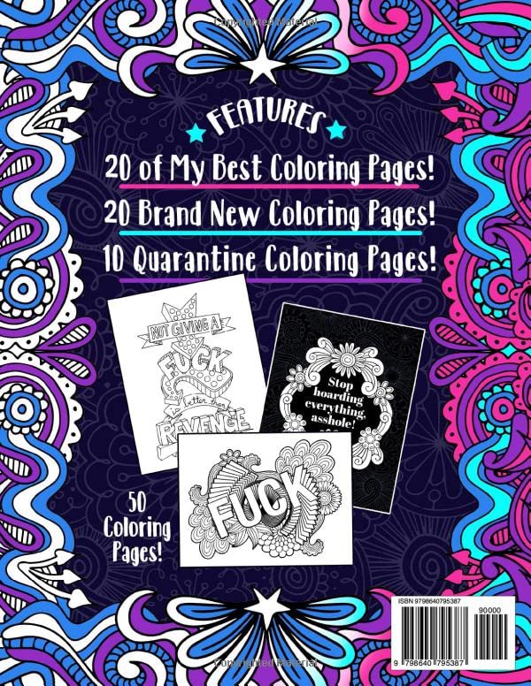 F*ck Off! This is MY Coloring Book: The Very F*cking Best of John T | Swear word adult coloring book pages with stress relieving and relaxing designs!