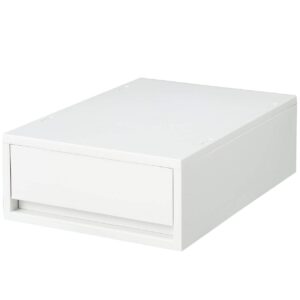 muji b3s7029 storage case, ys/m, white/grey