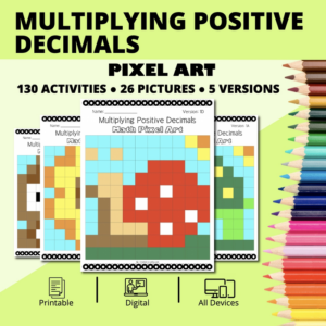 spring: multiplying decimals pixel art