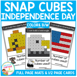 snap cubes activity - independence day