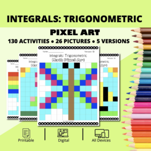 spring: integrals trigonometric pixel art