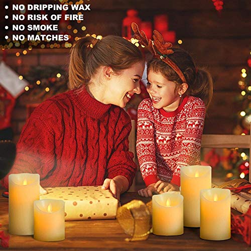 Wichmann | Flameless Candles for Garden Home Decor Party Wedding Decoration | Unscented LED Votive Candles Tealight Real Wax Candles, 3 Watts, flameless Pillar Candles