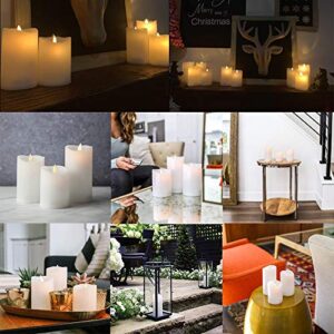 Wichmann | Flameless Candles for Garden Home Decor Party Wedding Decoration | Unscented LED Votive Candles Tealight Real Wax Candles, 3 Watts, flameless Pillar Candles