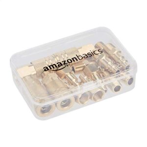 Amazon Basics High Flow Air Coupler and Plug Kit - 1/4-Inch NPT Fittings - 14-Piece