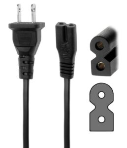 bestch ac power cord outlet socket plug cable lead for the singing machine sml-383 sml-383p sml-383yp sml383yb portable cd+g cdg karaoke player machine