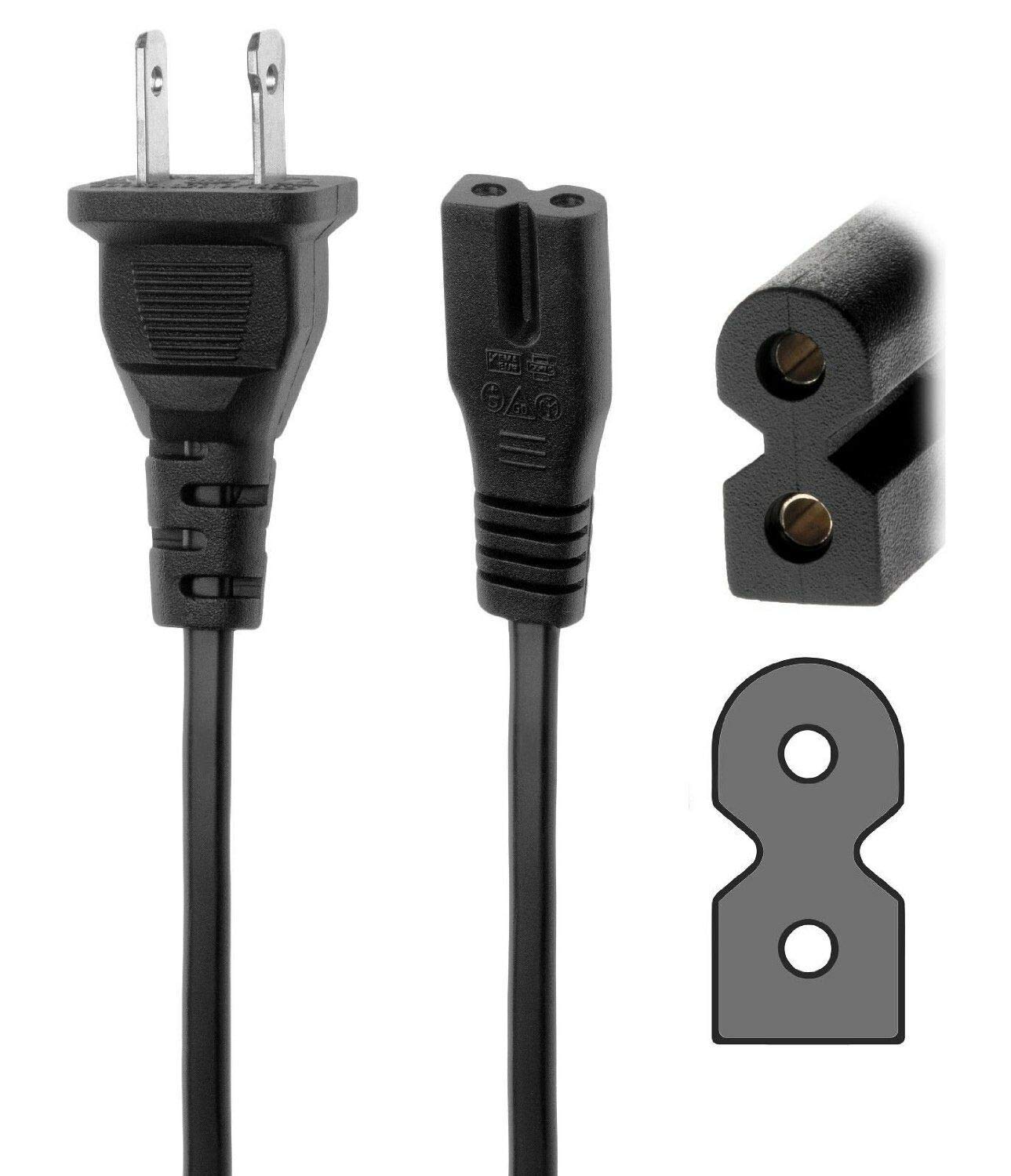 BestCH AC Power Cord Outlet Socket Plug Cable Lead for The Singing Machine SML-383 SML-383P SML-383YP SML383YB Portable CD+G CDG Karaoke Player Machine