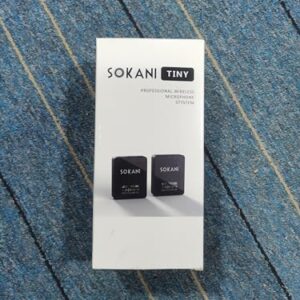 Sokani Tiny UHF Wireless Lavalier Microphone Lav Mic System with Transmitter and Receiver Compatible with Camera Smartphones iPhone Android DSLR Canon Sony Camcorde