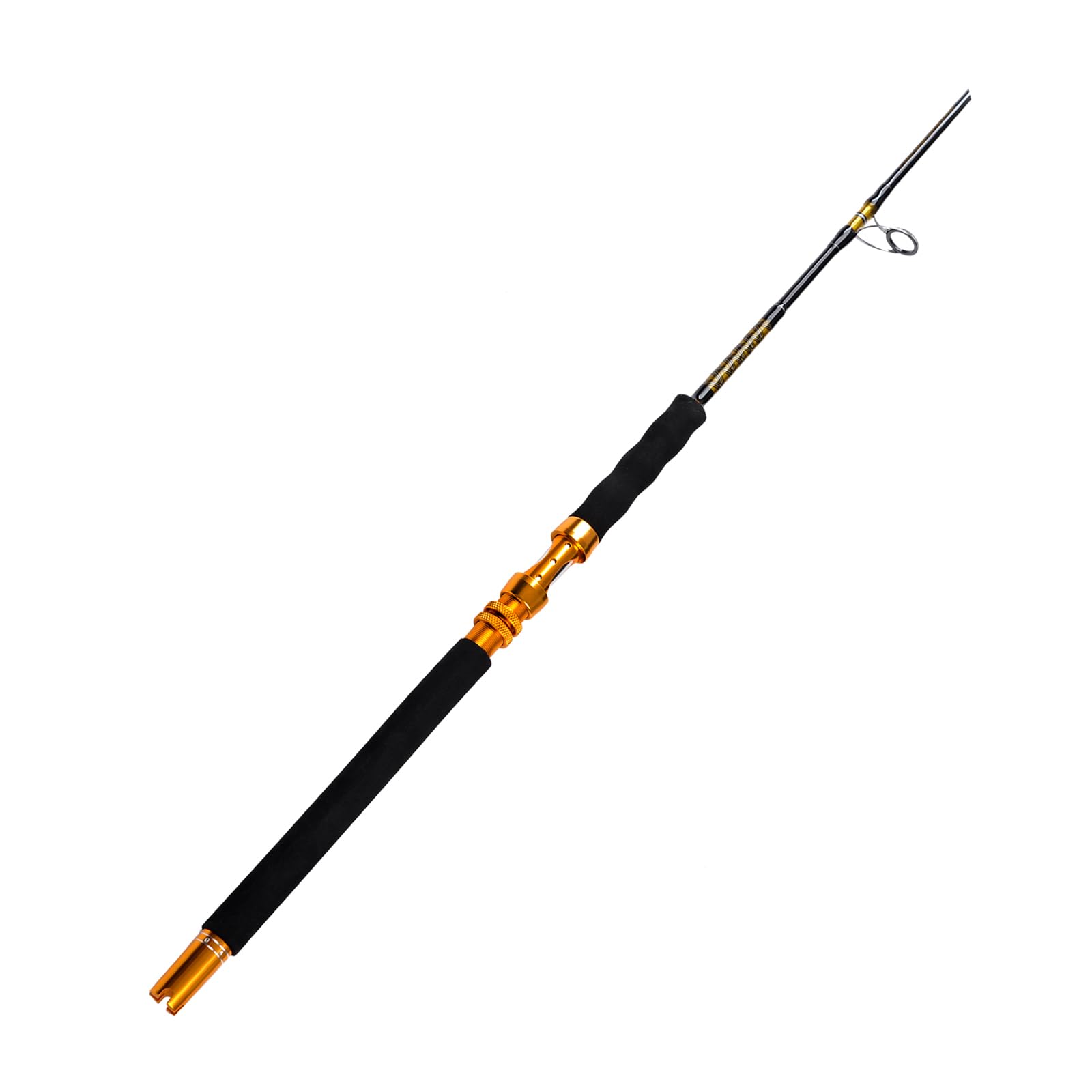 Fiblink Saltwater Jigging Spinning Rod 1-Piece Heavy Jig Fishing Rod (30-50lb/50-80lb/80-120lb, 5-Feet 6-Inch) (80-120lbs)