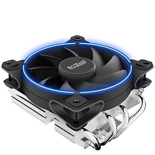 Pccooler Gl-46U CPU Cooler | High Performance CPU Air Cooler with 120mm PWM SilentPro Corona LED Fan | Universal Metal EasySET Pro Bracket | Compatible with Intel LGA 1700/1200/115X AMD AM5/AM4