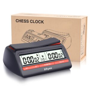 [2023 new] xflyee chess clock - digital chess timer, available for portable timer for board games and chess with bonus and delayed countdown function gifts