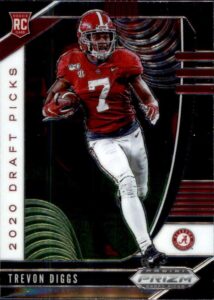 2020 panini prizm draft #163 trevon diggs draft picks alabama crimson tide rc rookie football trading card