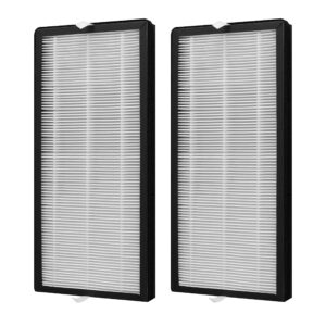 xd6070 xd6075 true hepa filter allergen remover, compatible with rowenta pu4010 - pu4015, pu4020 - pu4025 intense pure air bedroom auto purifier, 2 pack