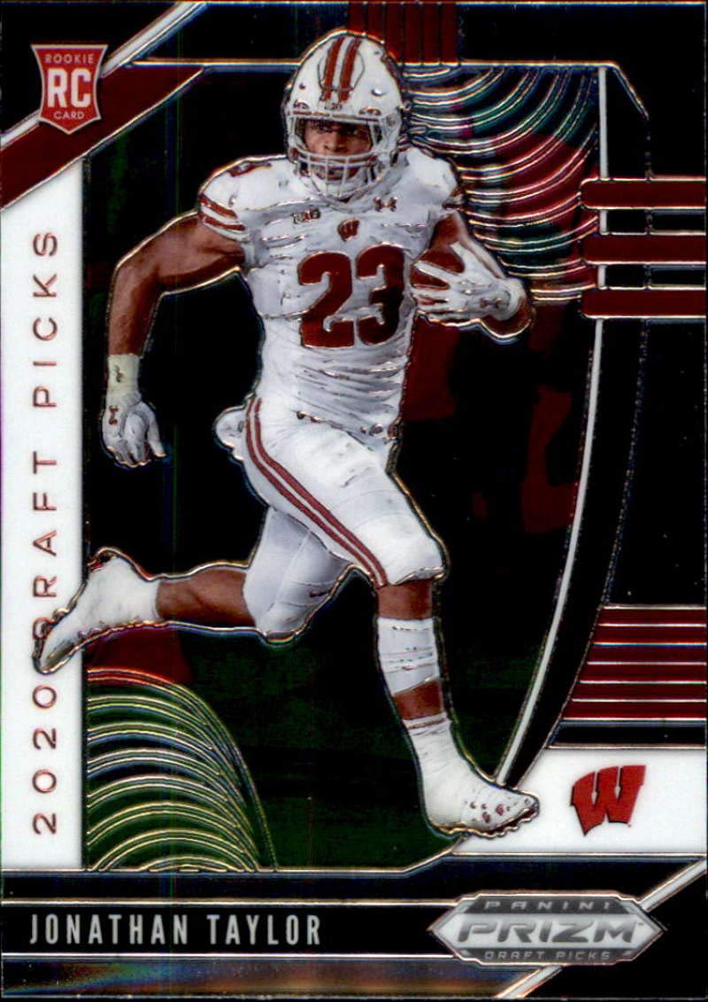 2020 Panini Prizm Draft #106 Jonathan Taylor Draft Picks Wisconsin Badgers RC Rookie Football Trading Card